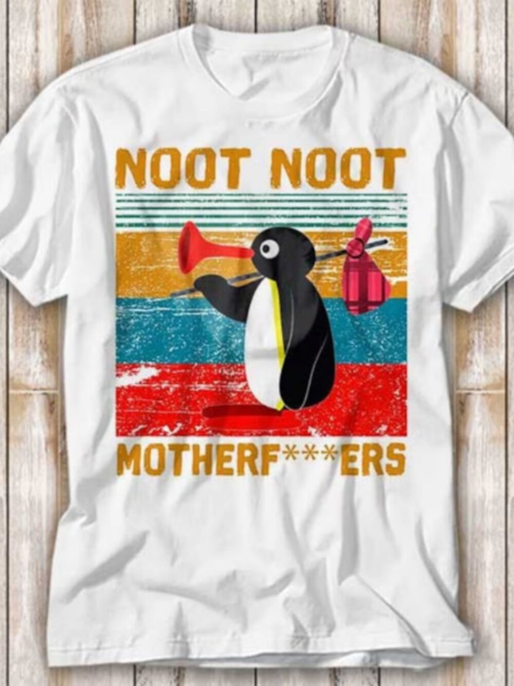 Pingu Noot Noot Madafakas Motherfckers Angry Penguin T-Shirt